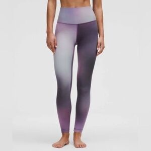 Lululemon Align No Line HR High Rise Pant 25” Aurora Haze Purple Sz 12